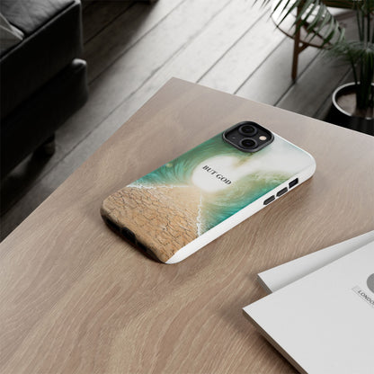 Phone Case — 'But God' Parting Sea Inspirational Christian Faith Design