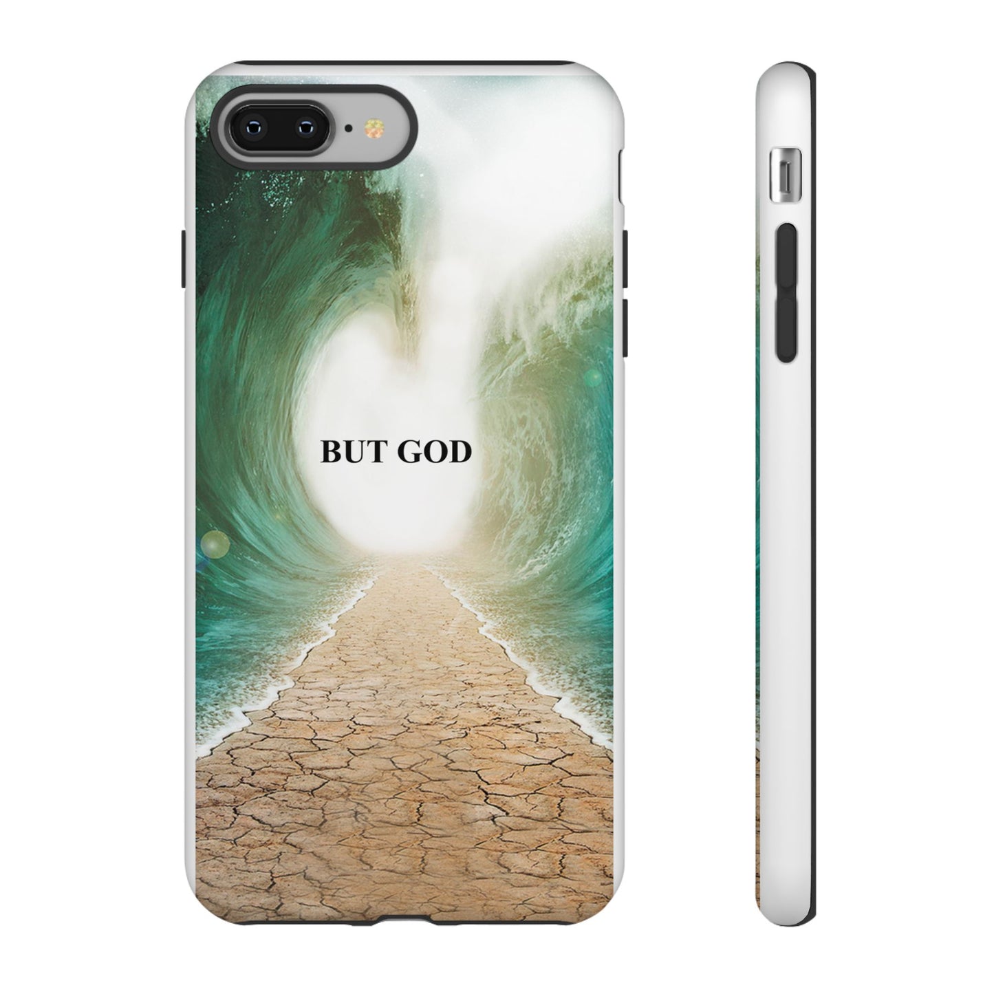 Phone Case — 'But God' Parting Sea Inspirational Christian Faith Design