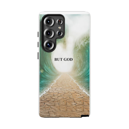 Phone Case — 'But God' Parting Sea Inspirational Christian Faith Design
