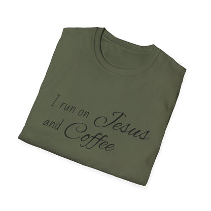 I Run on Jesus and Coffee Faith T-Shirt