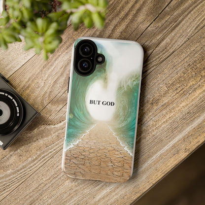 Phone Case — 'But God' Parting Sea Inspirational Christian Faith Design