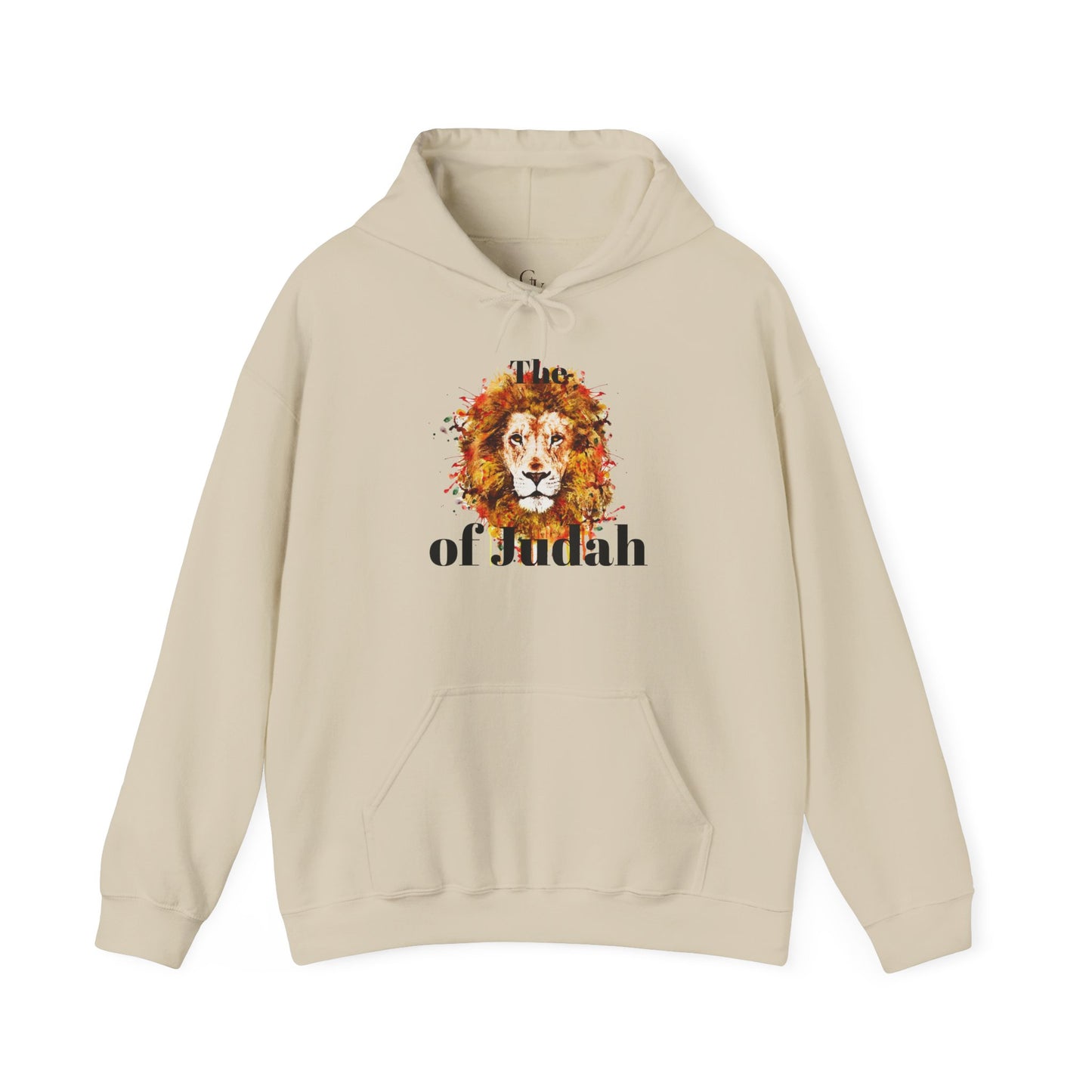 Lion of Judah Hoodie — Watercolor Lion Faith Pullover