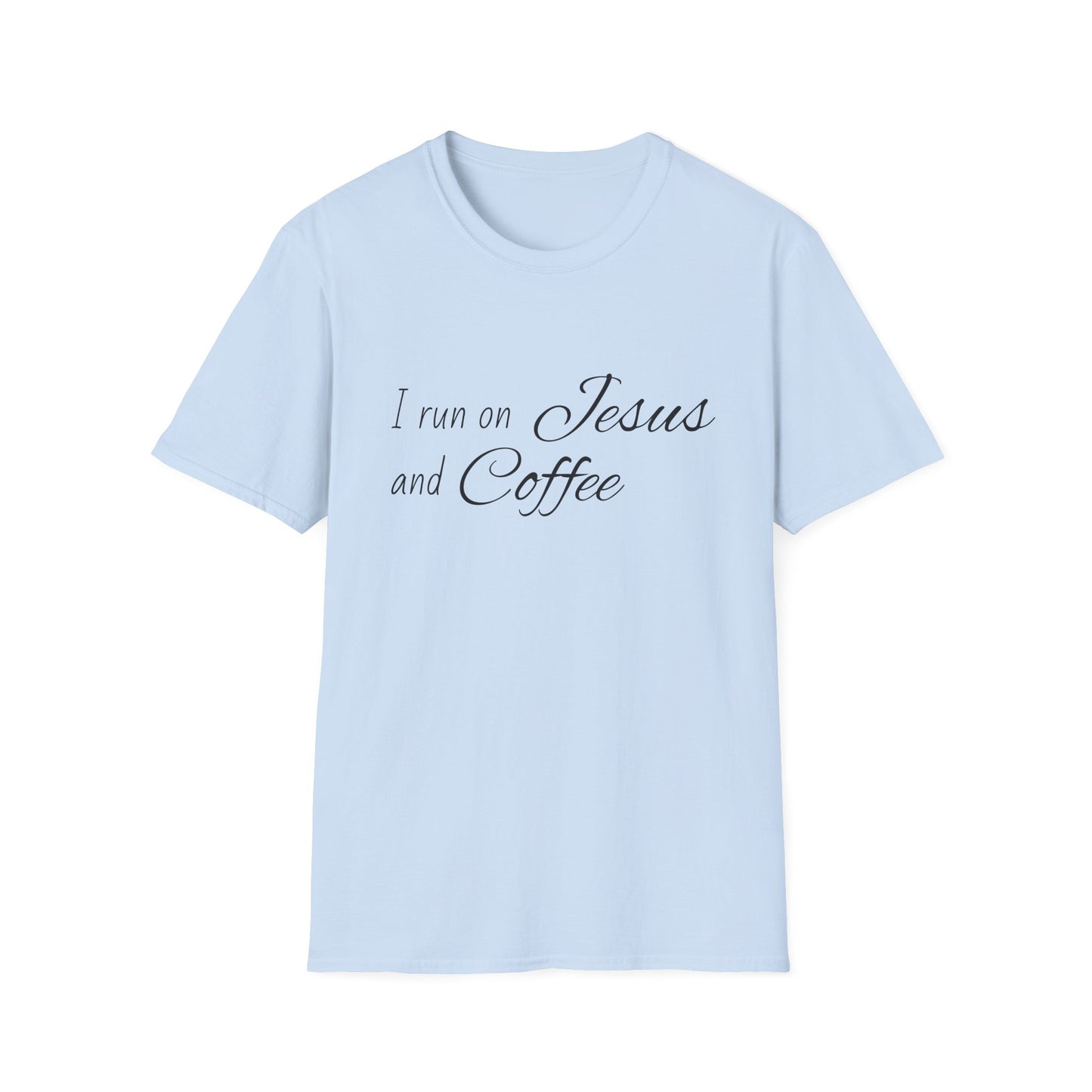 I Run on Jesus and Coffee Faith T-Shirt