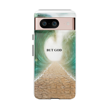 Phone Case — 'But God' Parting Sea Inspirational Christian Faith Design