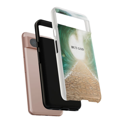 Phone Case — 'But God' Parting Sea Inspirational Christian Faith Design
