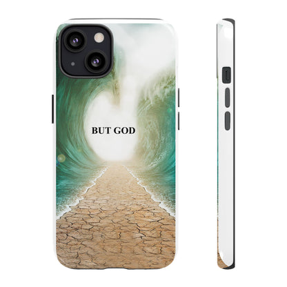 Phone Case — 'But God' Parting Sea Inspirational Christian Faith Design