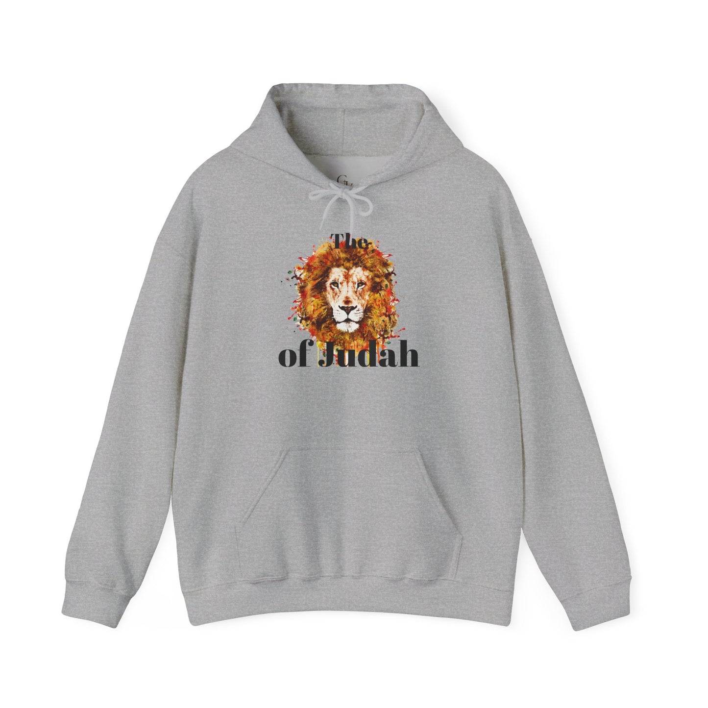 Lion of Judah Hoodie — Watercolor Lion Faith Pullover