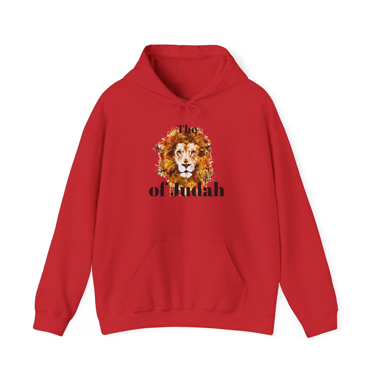 Lion of Judah Hoodie — Watercolor Lion Faith Pullover