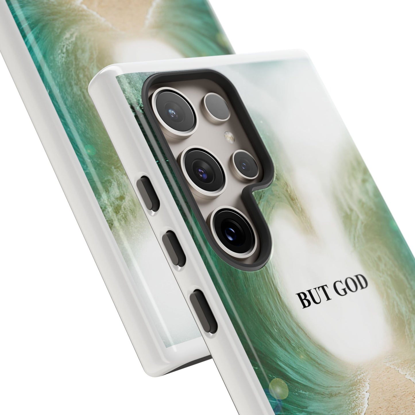 Phone Case — 'But God' Parting Sea Inspirational Christian Faith Design