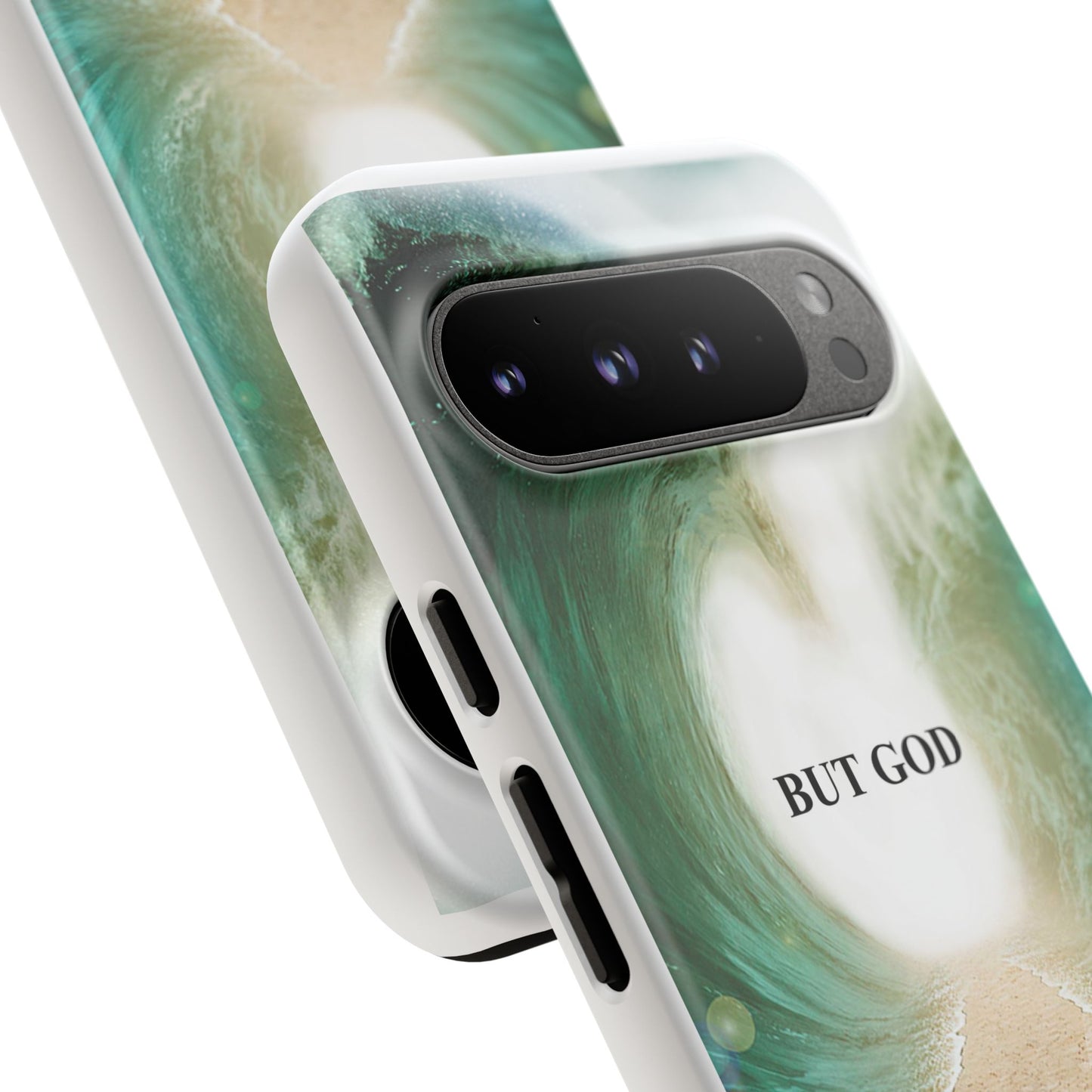 Phone Case — 'But God' Parting Sea Inspirational Christian Faith Design