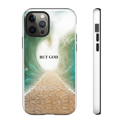 Phone Case — 'But God' Parting Sea Inspirational Christian Faith Design