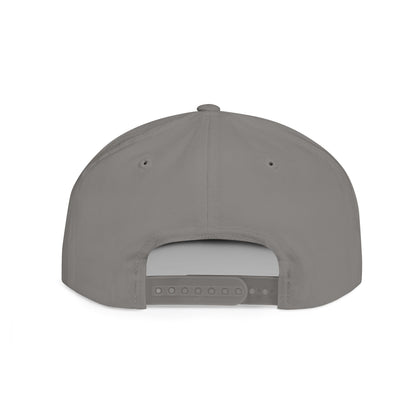 But God Flat Bill Snapback Hat — Minimal Faith Embroidered Cap