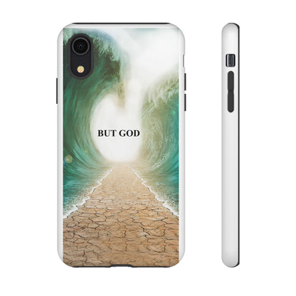 Phone Case — 'But God' Parting Sea Inspirational Christian Faith Design