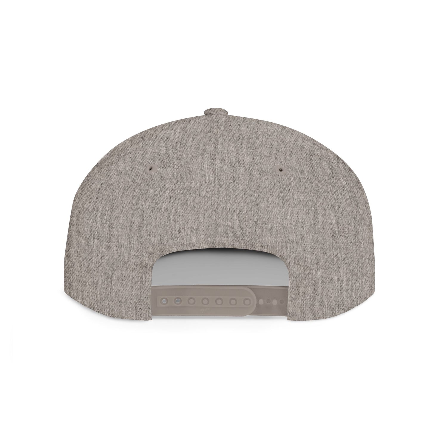 But God Flat Bill Snapback Hat — Minimal Faith Embroidered Cap
