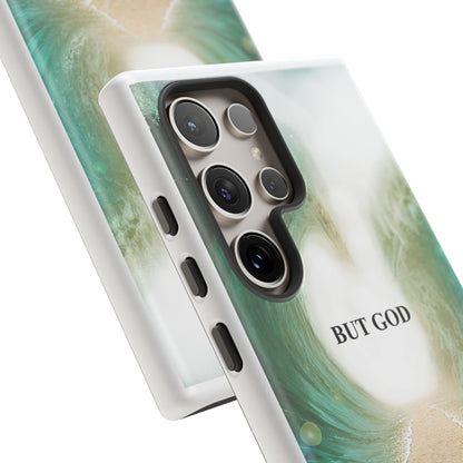 Phone Case — 'But God' Parting Sea Inspirational Christian Faith Design