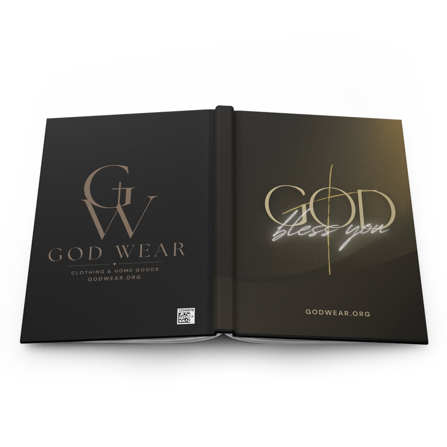 God Bless You Hardcover Journal — Elegant Christian Gratitude Notebook
