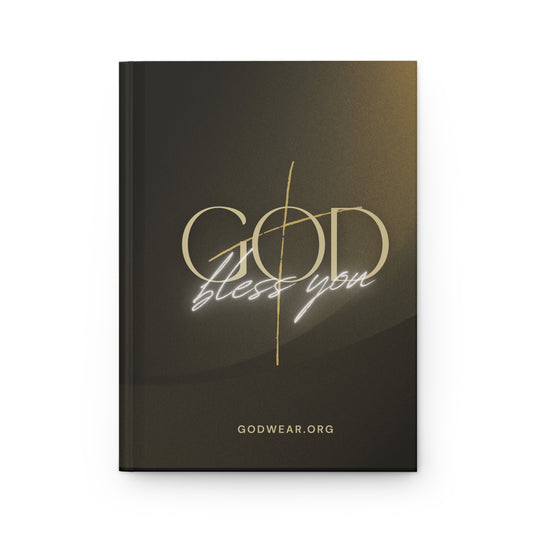 God Bless You Hardcover Journal — Elegant Christian Gratitude Notebook