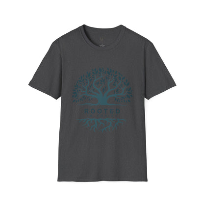 Rooted Tree T-Shirt — "Rooted" Nature Graphic Tee