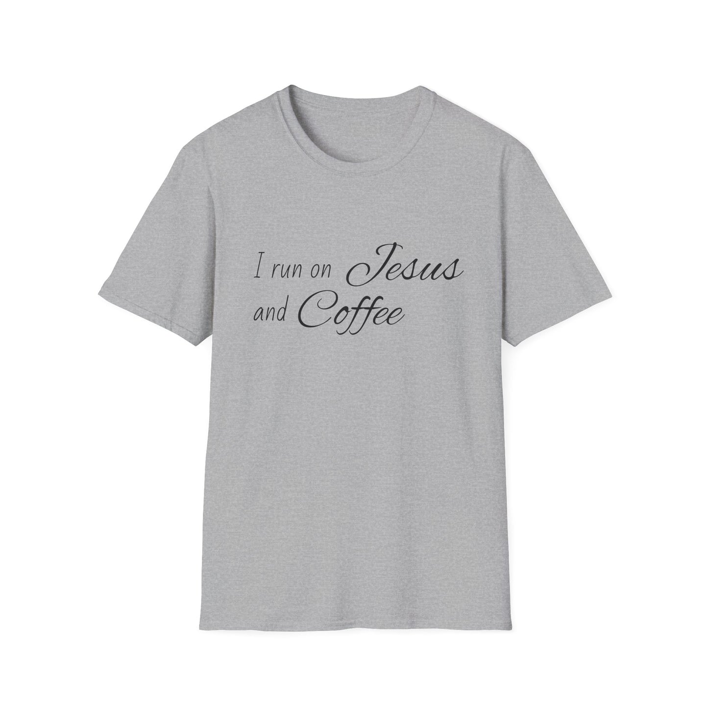 I Run on Jesus and Coffee Faith T-Shirt