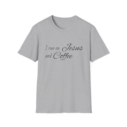 I Run on Jesus and Coffee Faith T-Shirt