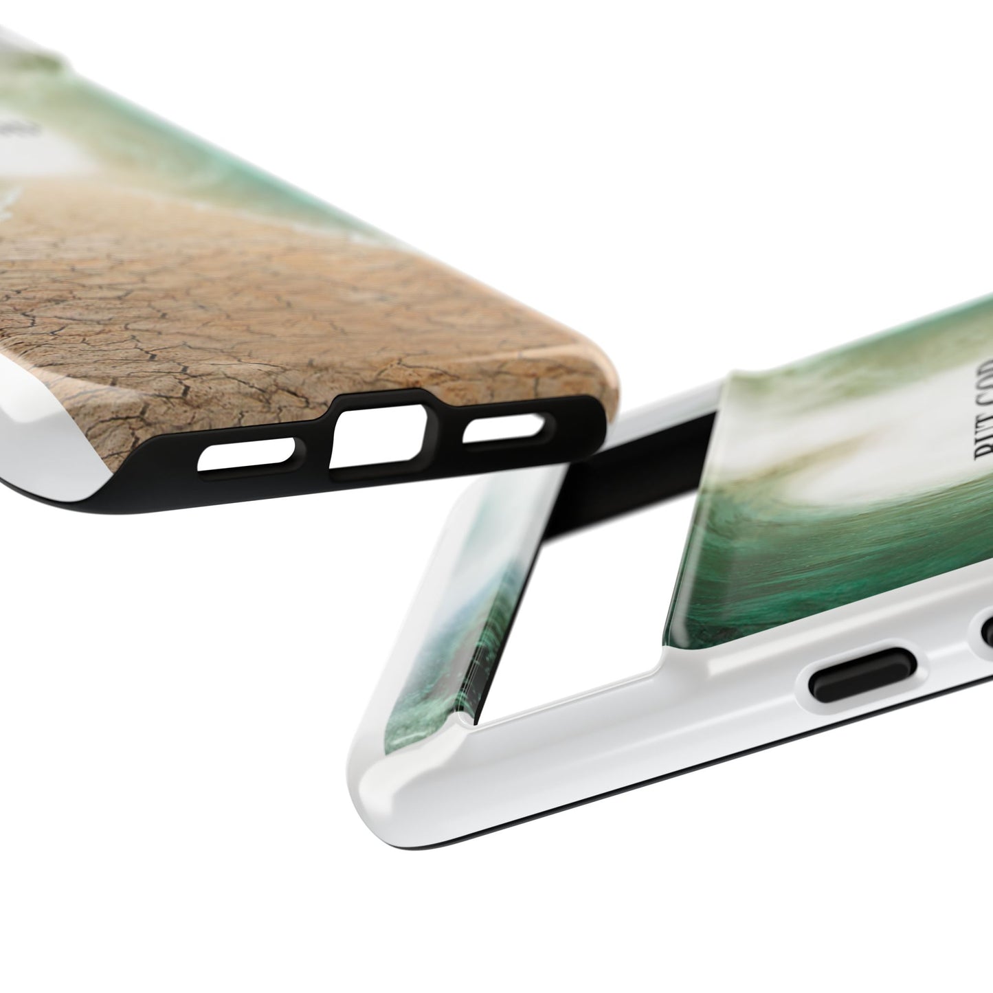Phone Case — 'But God' Parting Sea Inspirational Christian Faith Design