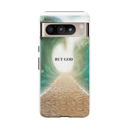 Phone Case — 'But God' Parting Sea Inspirational Christian Faith Design