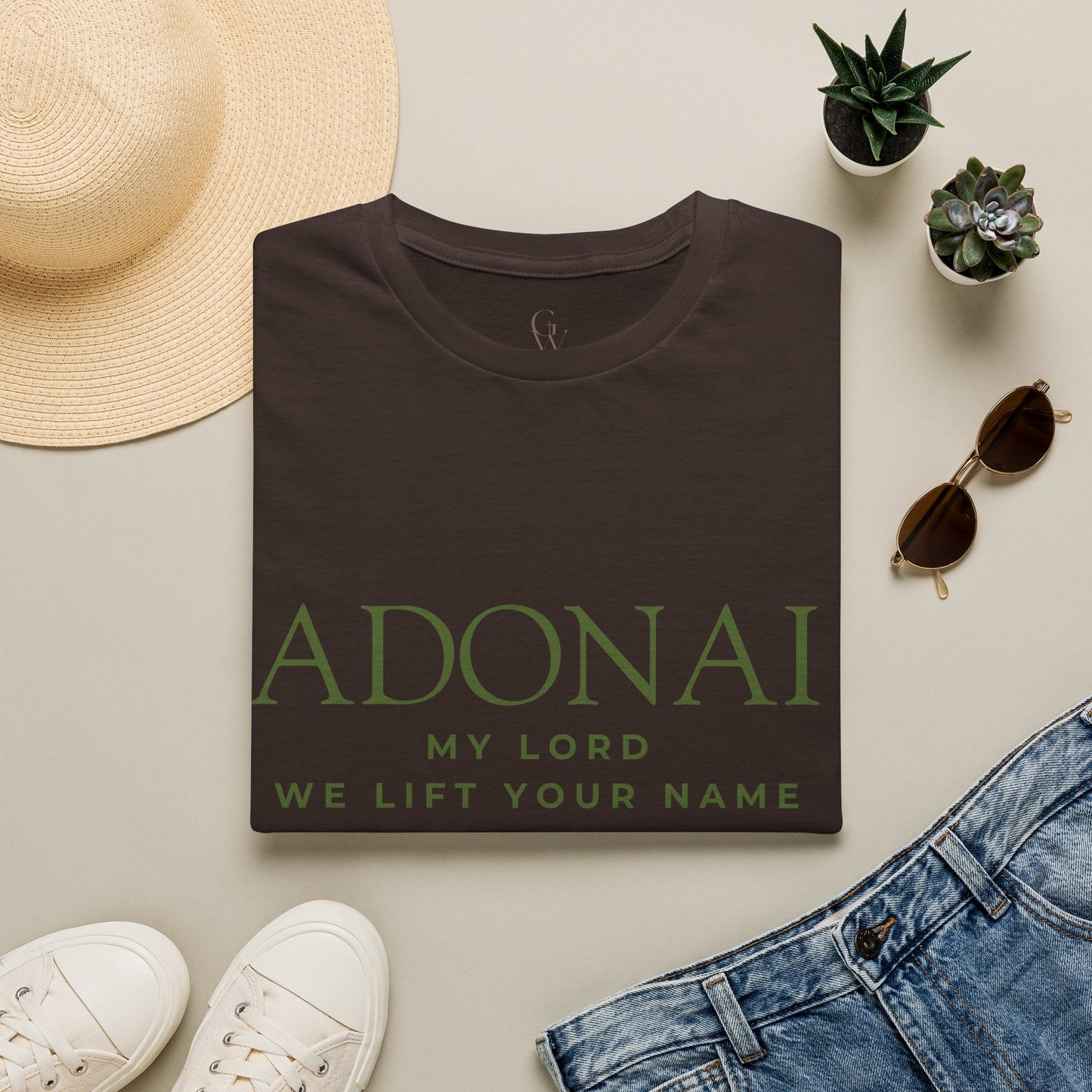 Adonai "My Lord" Christian Worship T-Shirt — We Lift Your Name