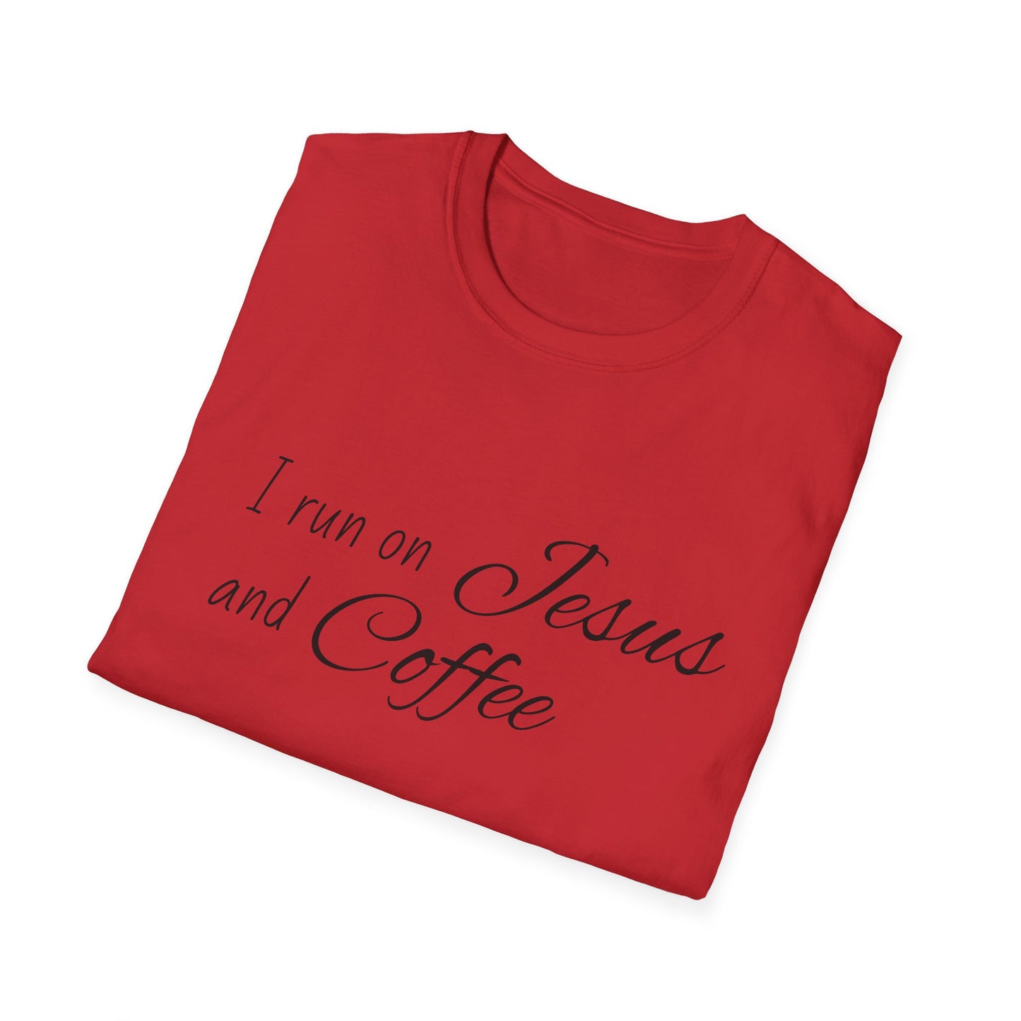 I Run on Jesus and Coffee Faith T-Shirt