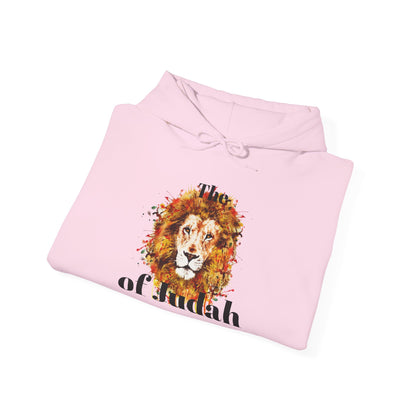 Lion of Judah Hoodie — Watercolor Lion Faith Pullover