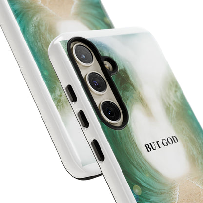 Phone Case — 'But God' Parting Sea Inspirational Christian Faith Design