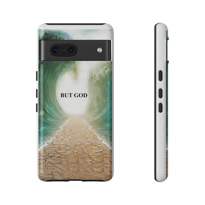 Phone Case — 'But God' Parting Sea Inspirational Christian Faith Design