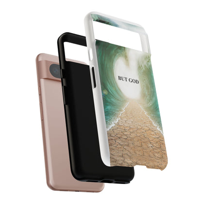 Phone Case — 'But God' Parting Sea Inspirational Christian Faith Design