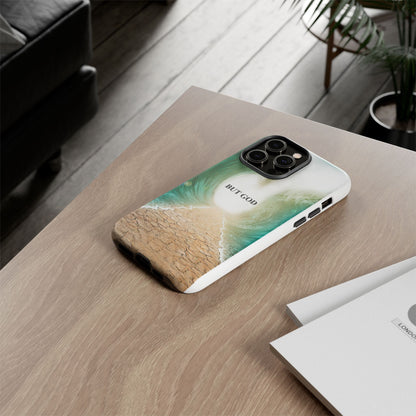 Phone Case — 'But God' Parting Sea Inspirational Christian Faith Design