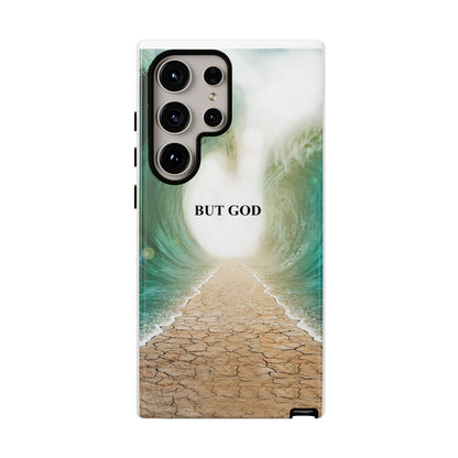 Phone Case — 'But God' Parting Sea Inspirational Christian Faith Design