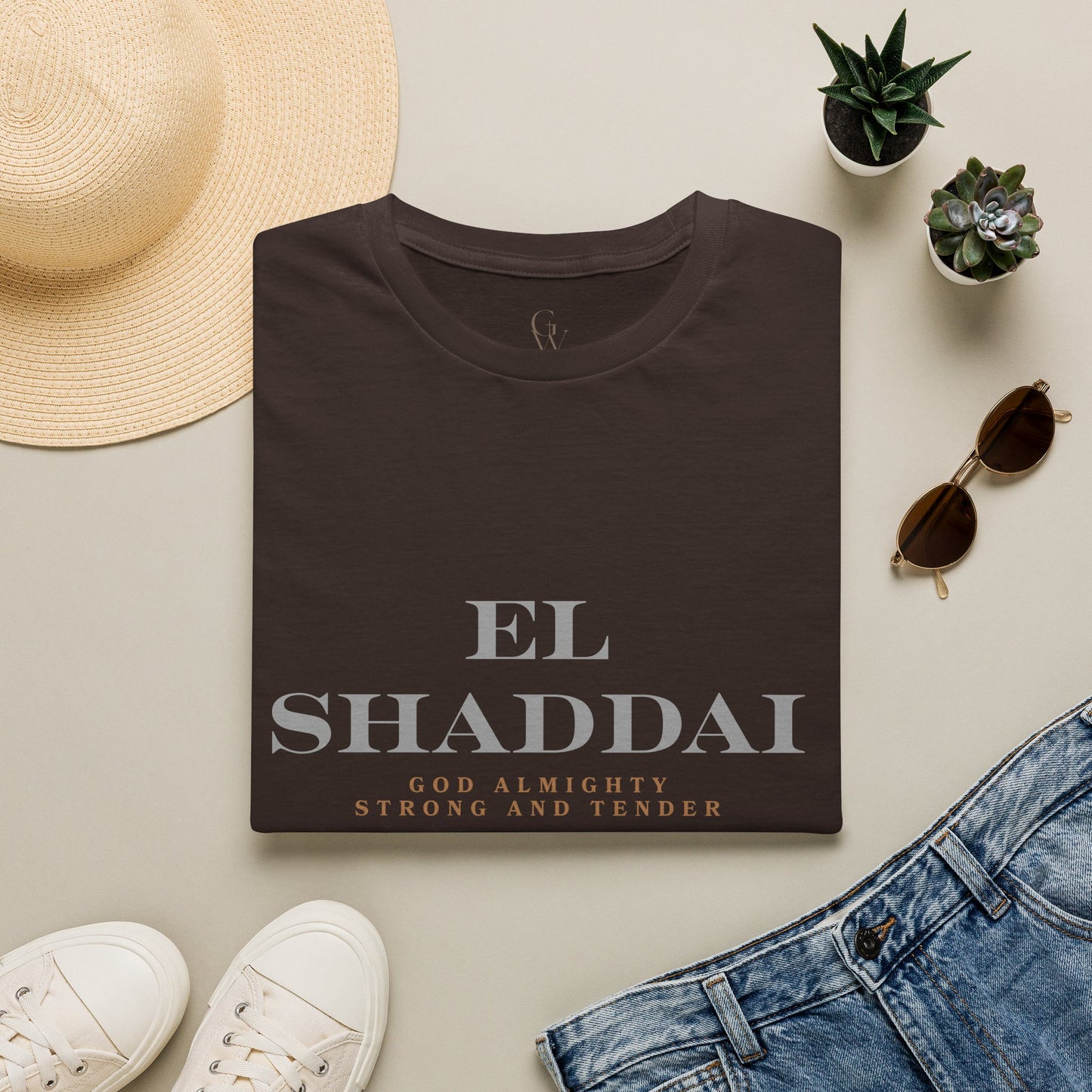 El Shaddai Faith T-Shirt — God Almighty "Strong and Tender"
