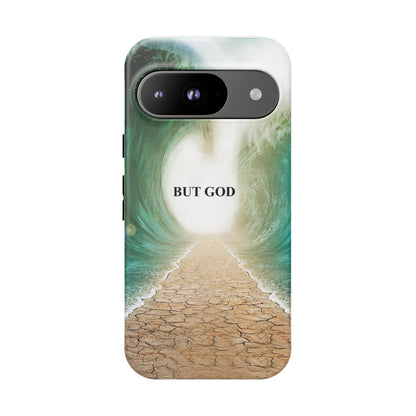 Phone Case — 'But God' Parting Sea Inspirational Christian Faith Design