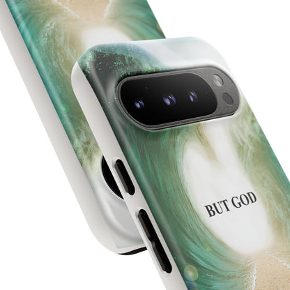 Phone Case — 'But God' Parting Sea Inspirational Christian Faith Design
