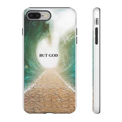 Phone Case — 'But God' Parting Sea Inspirational Christian Faith Design