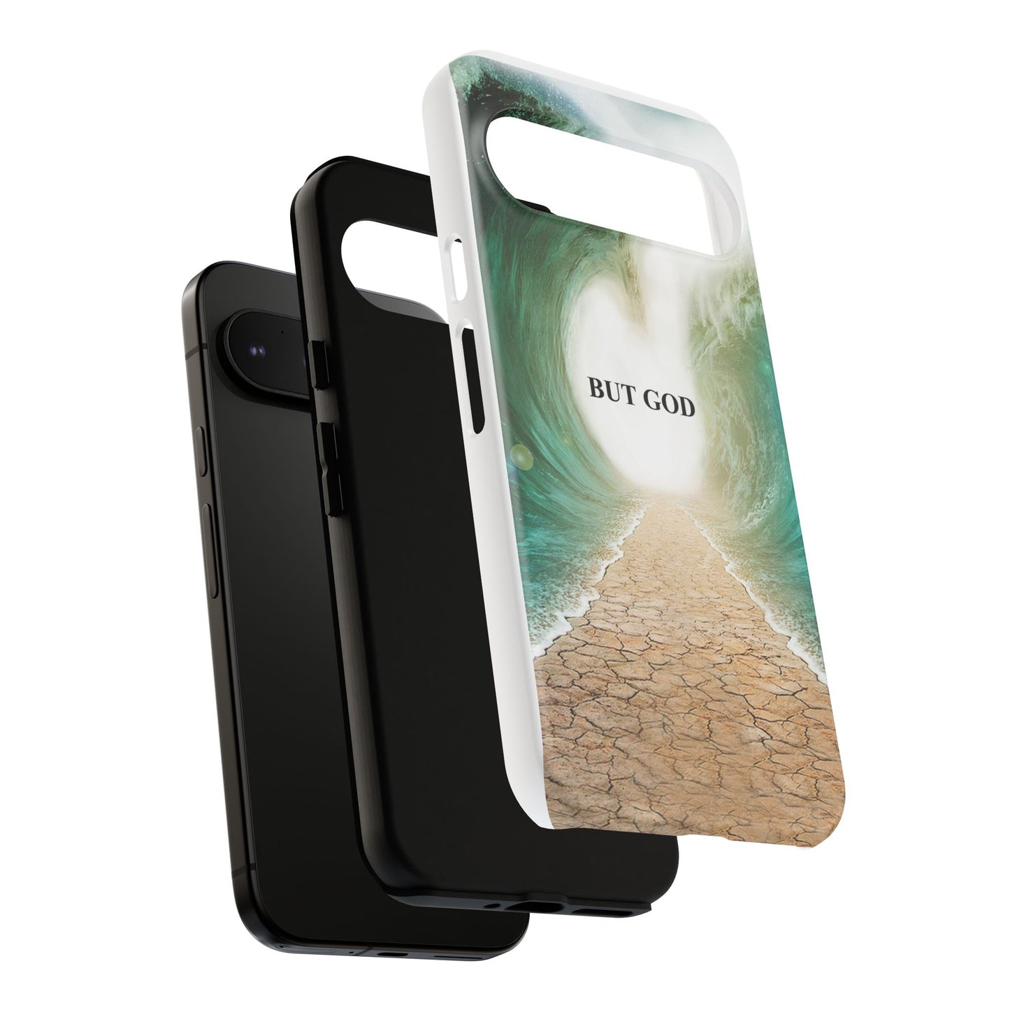 Phone Case — 'But God' Parting Sea Inspirational Christian Faith Design