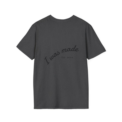 Neon Outline Cross T-Shirt — Minimal Christian Faith Graphic Tee