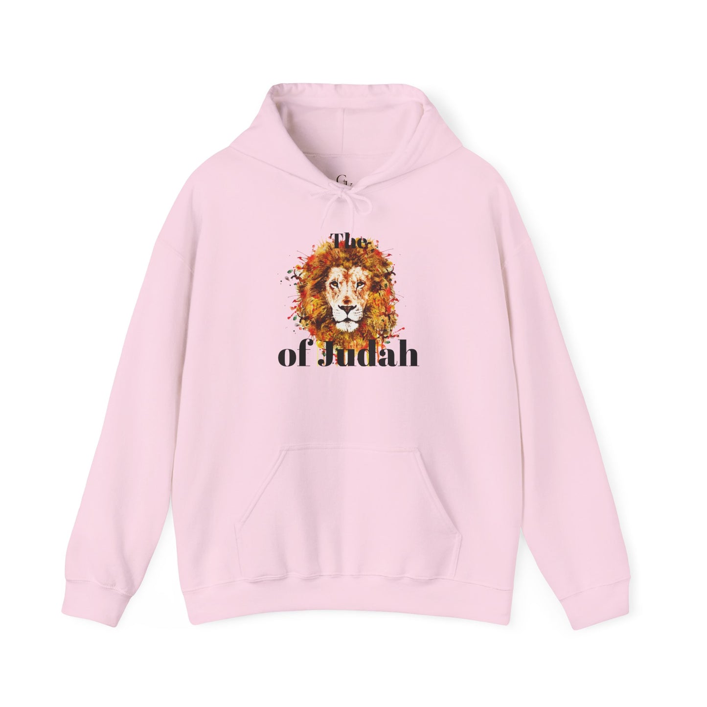 Lion of Judah Hoodie — Watercolor Lion Faith Pullover