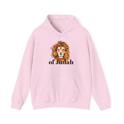 Lion of Judah Hoodie — Watercolor Lion Faith Pullover
