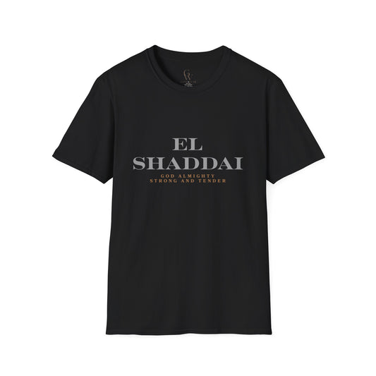 El Shaddai Faith T-Shirt — God Almighty "Strong and Tender"