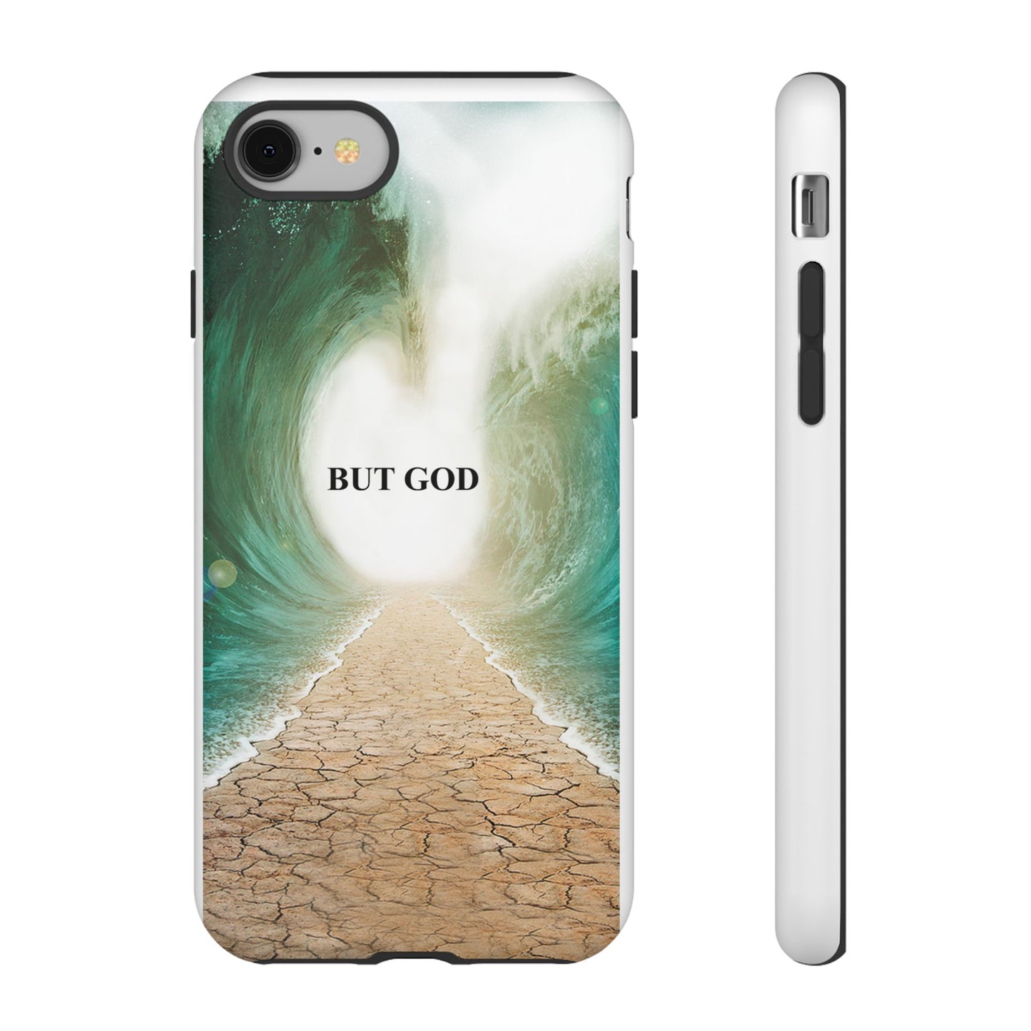 Phone Case — 'But God' Parting Sea Inspirational Christian Faith Design
