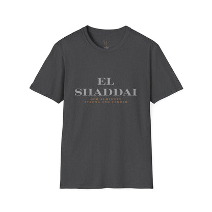El Shaddai Faith T-Shirt — God Almighty "Strong and Tender"