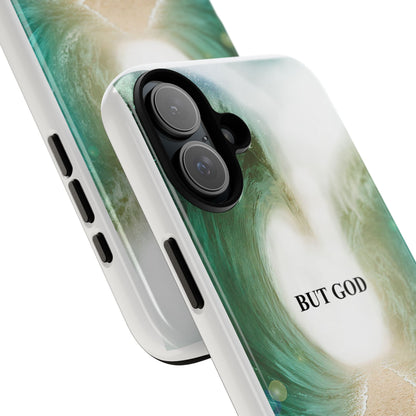 Phone Case — 'But God' Parting Sea Inspirational Christian Faith Design